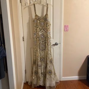 Elegant formal champagne gown